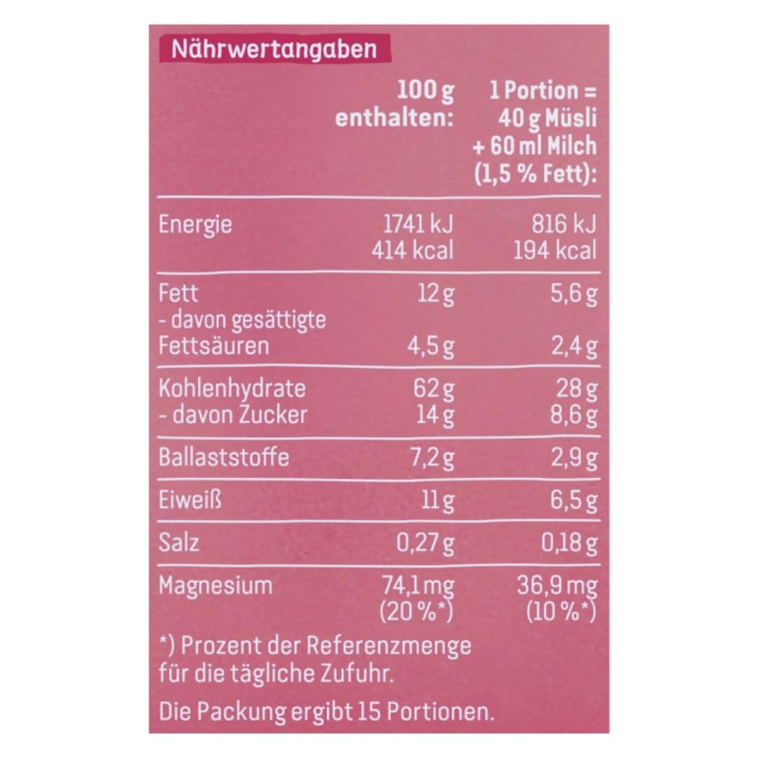 Joghurt Müsli mit Erdbeer-Stückchen Knusper Müsli 600 g X 10 Packungen