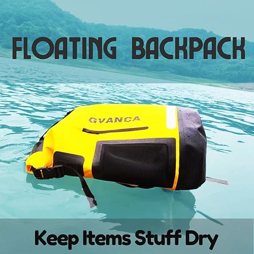 Miniatura 5 de GVANCA Mochila seca impermeable para kayak, mochila seca para kayak, mochila seca flotante al aire libre, barco, vela, canoa, rafting, pesca,