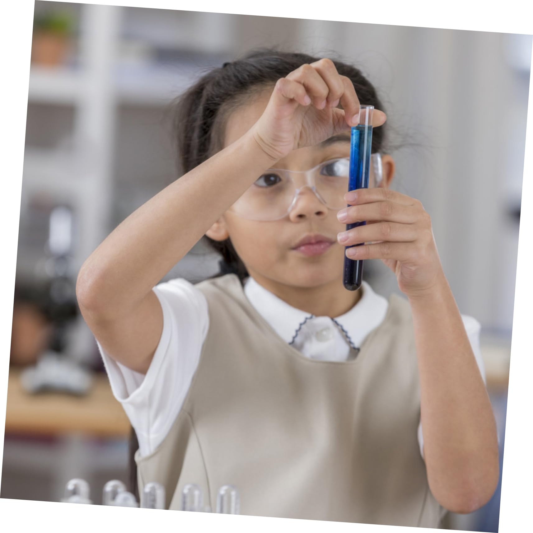 CIYODO 40pcs Test Tube Toys Mini Toys Tubes with Stoppers Test Lab Tubes Bead Containers with Lids Container with Lid Containers for Beads Sample Containers Clear Plastic Blue