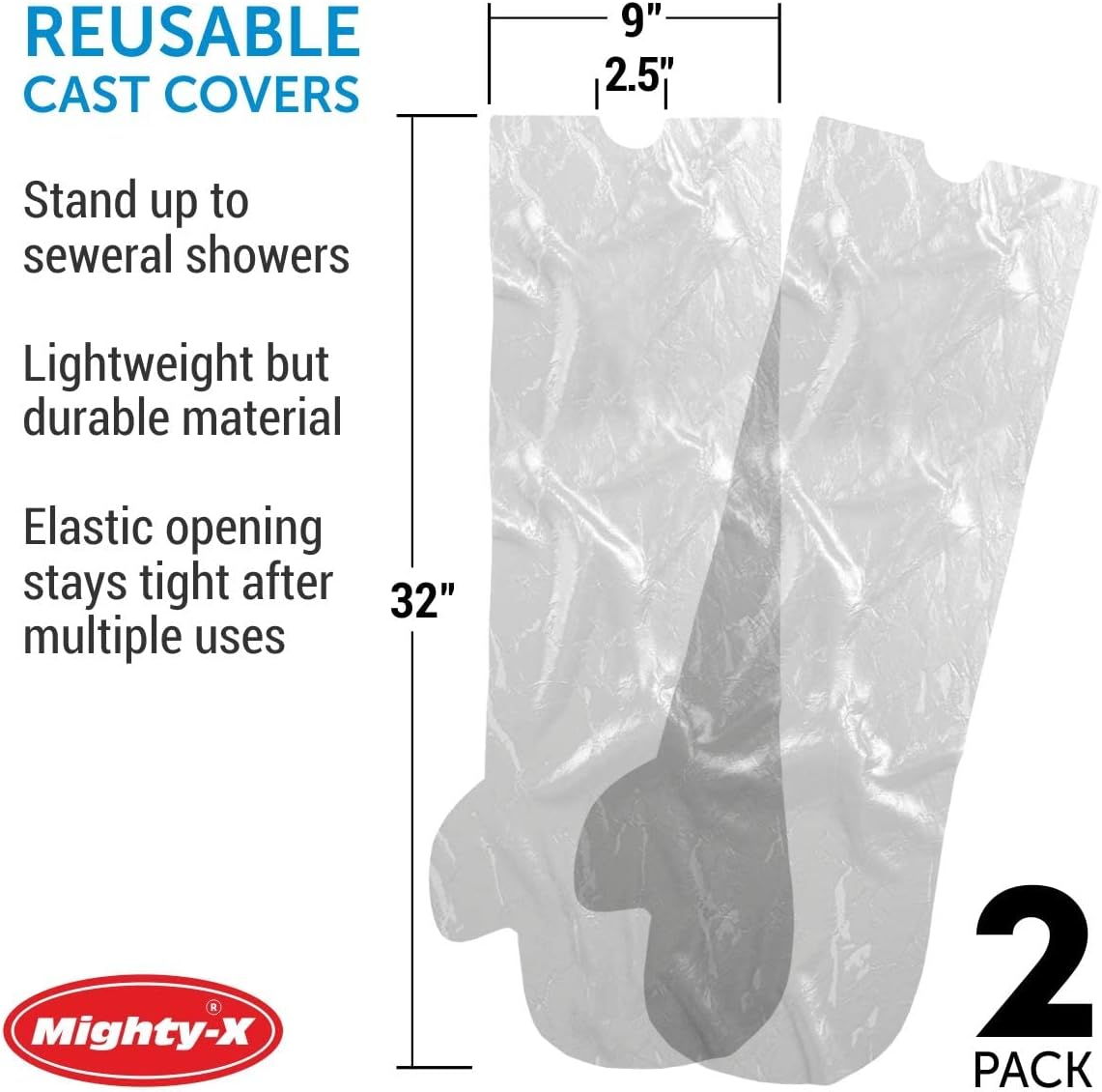 100% Waterproof Cast Cover Arm - 2 sizes Bundle - Reusable Adult Half Arm Cast Covers for Shower Elbow, Hand & Wrist - 6 Arm Protectors : Health & Household