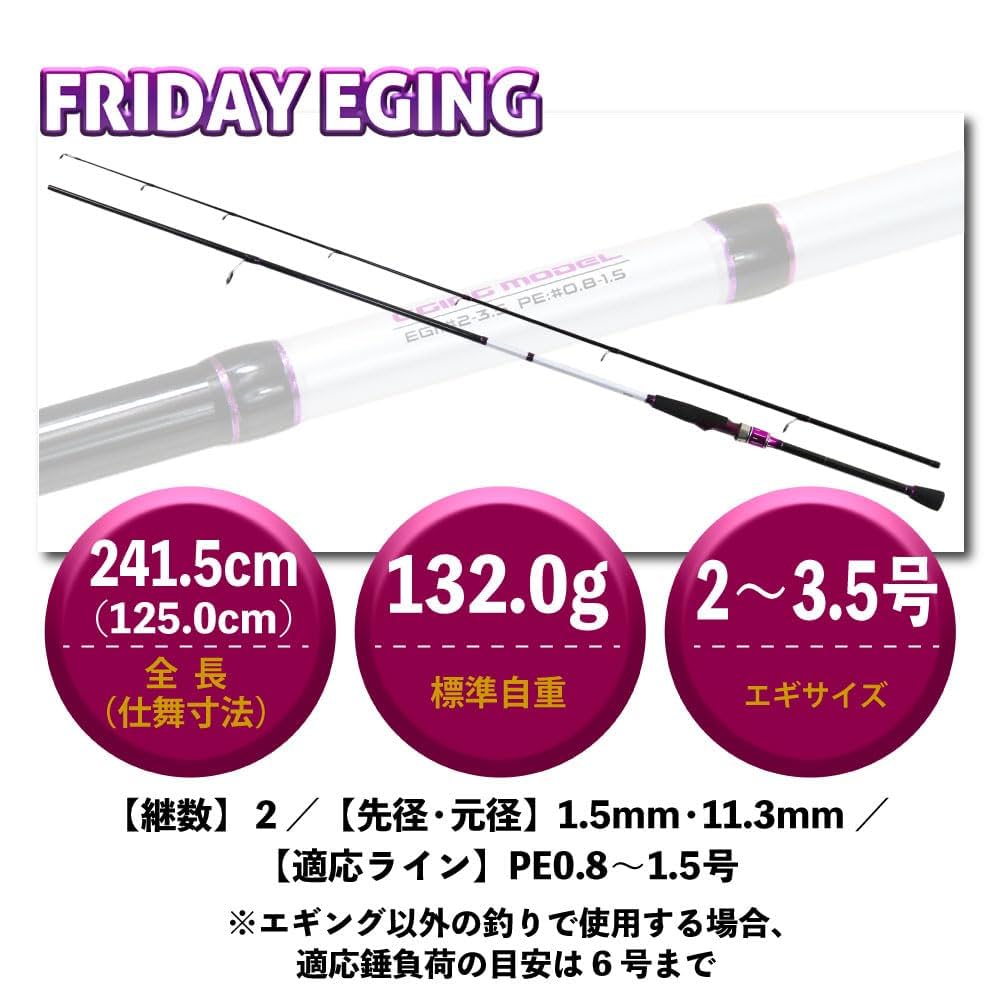 Amazon.co.jp: エギングロッド ＆ リール セット フライデー