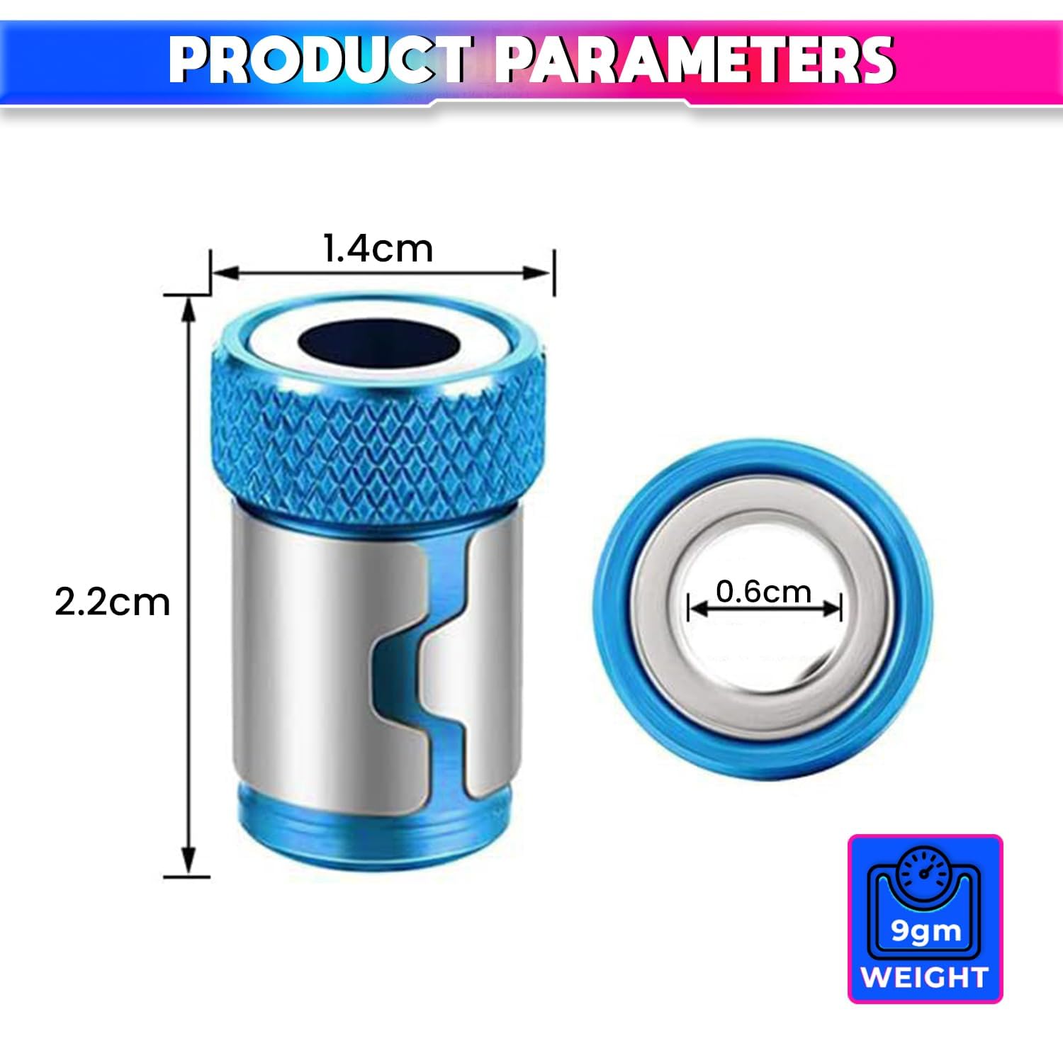 amiciTools Universal 1 PCS Magnetic Ring – Alloy Magnetic Ring for Screwdriver Bits, Anti-Corrosion, Strong Magnetizer for Drill Bit - Image 4 thumbnail
