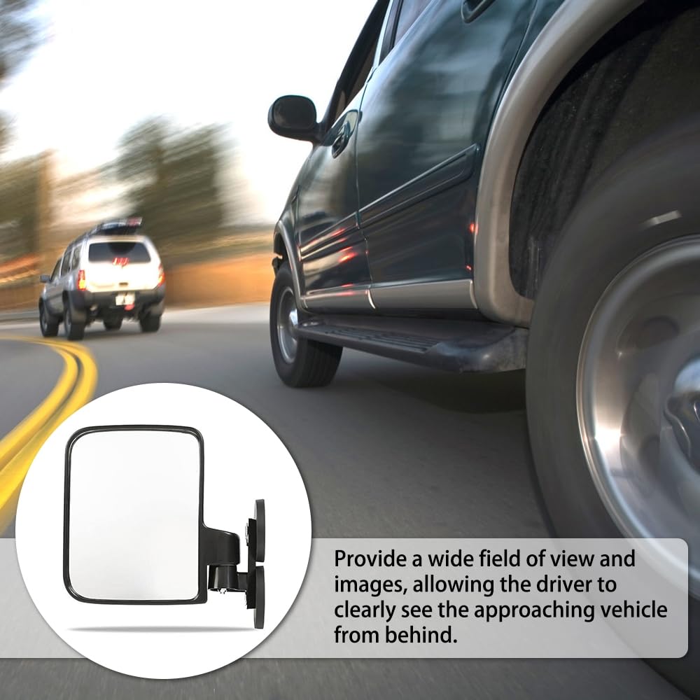 MiOYOOW Espejo lateral magnético, espejos giratorios de 360 grados para tractores compactos, cortacéspedes autotransportados, coches de golf