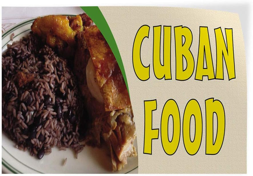 Cuban Food #1 Indoor Store Sign Vinyl Decal Sticker 8