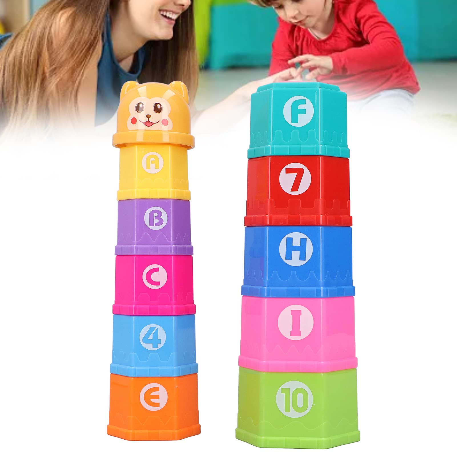 yeesport 48 pezzi di bicchieri impilabili, gioco di allenamento sportivo per gare competitive, bicchieri impilabili in plastica, classico gioco per famiglie