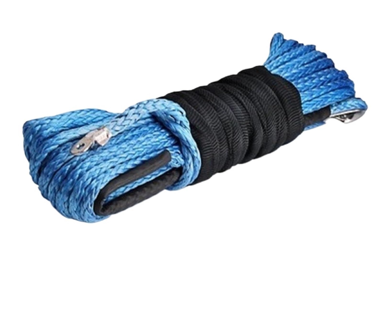 Cuerda sintética de cabrestante Blauw de 2,5 toneladas con funda protectora para rutas UTV