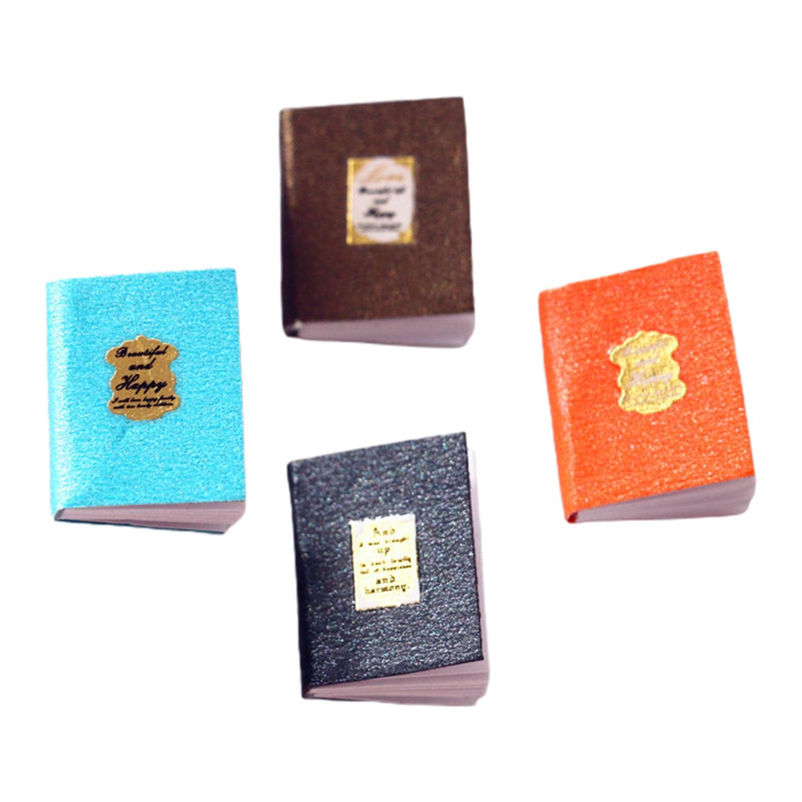 Fashion My Day 2x4 PCS Miniature Books Set 1:12 Scale Dollhouse Prop B | Modern | Clothes & Accessories | Dolls-image-40