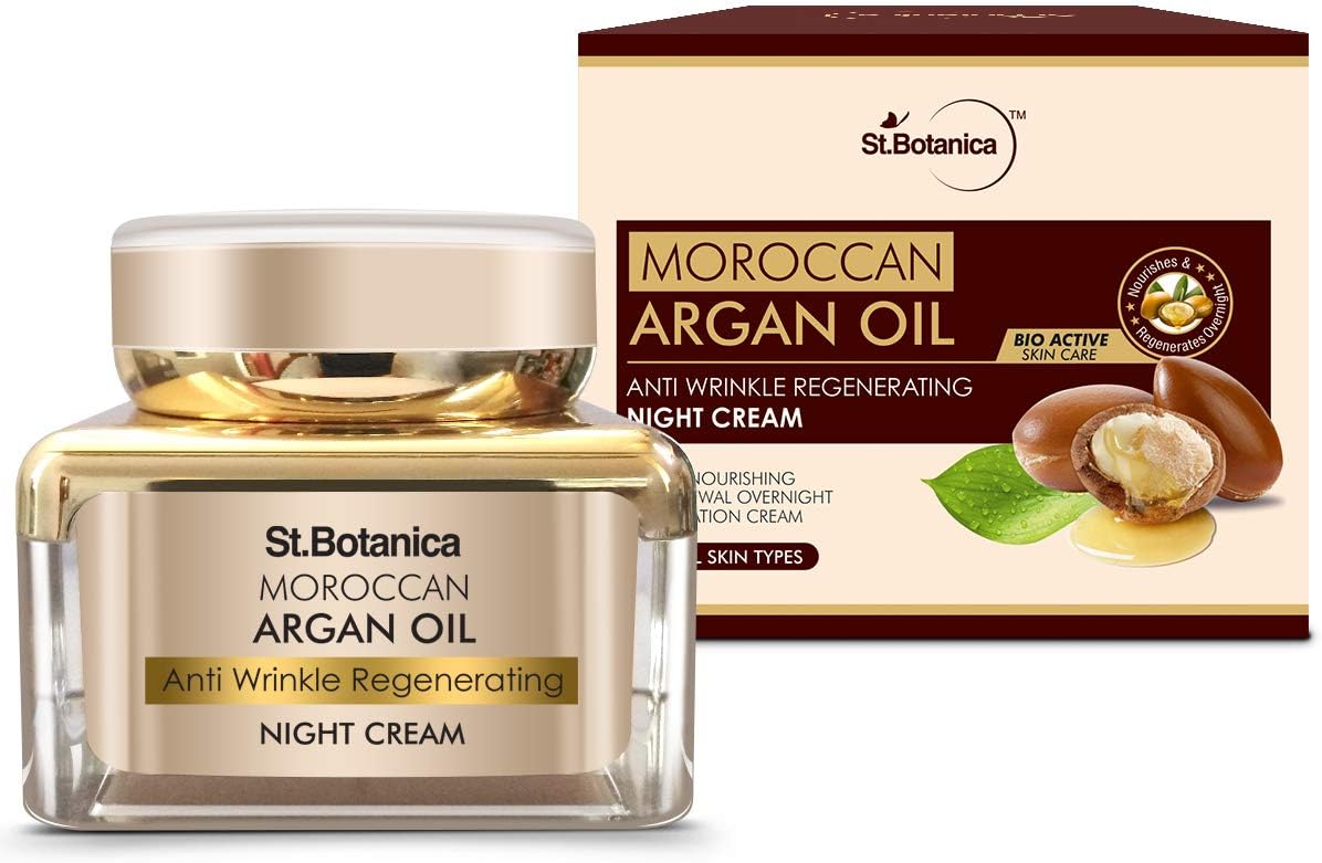 Moroccan Argan Oil Anti Wrinkle Regenerating Night Cream, 50g