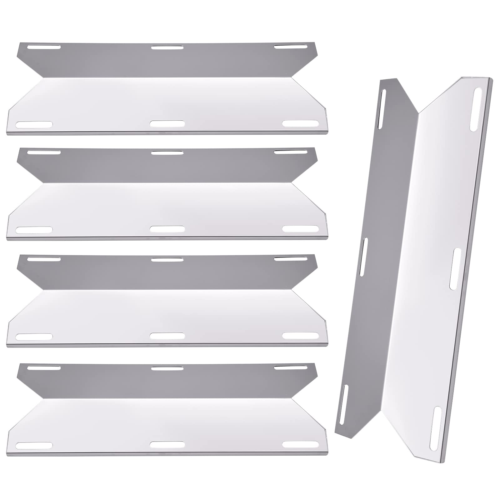 Aibabcue Gas Grill Heat Shield Replacement Parts for Jenn-Air 720-0063, 720-0139, 720-0101, 720-0142, 720-0150 Grill Model, Stainless Steel Heat Plate Tent, Grill Burner Cover for Jenn air 720-0063