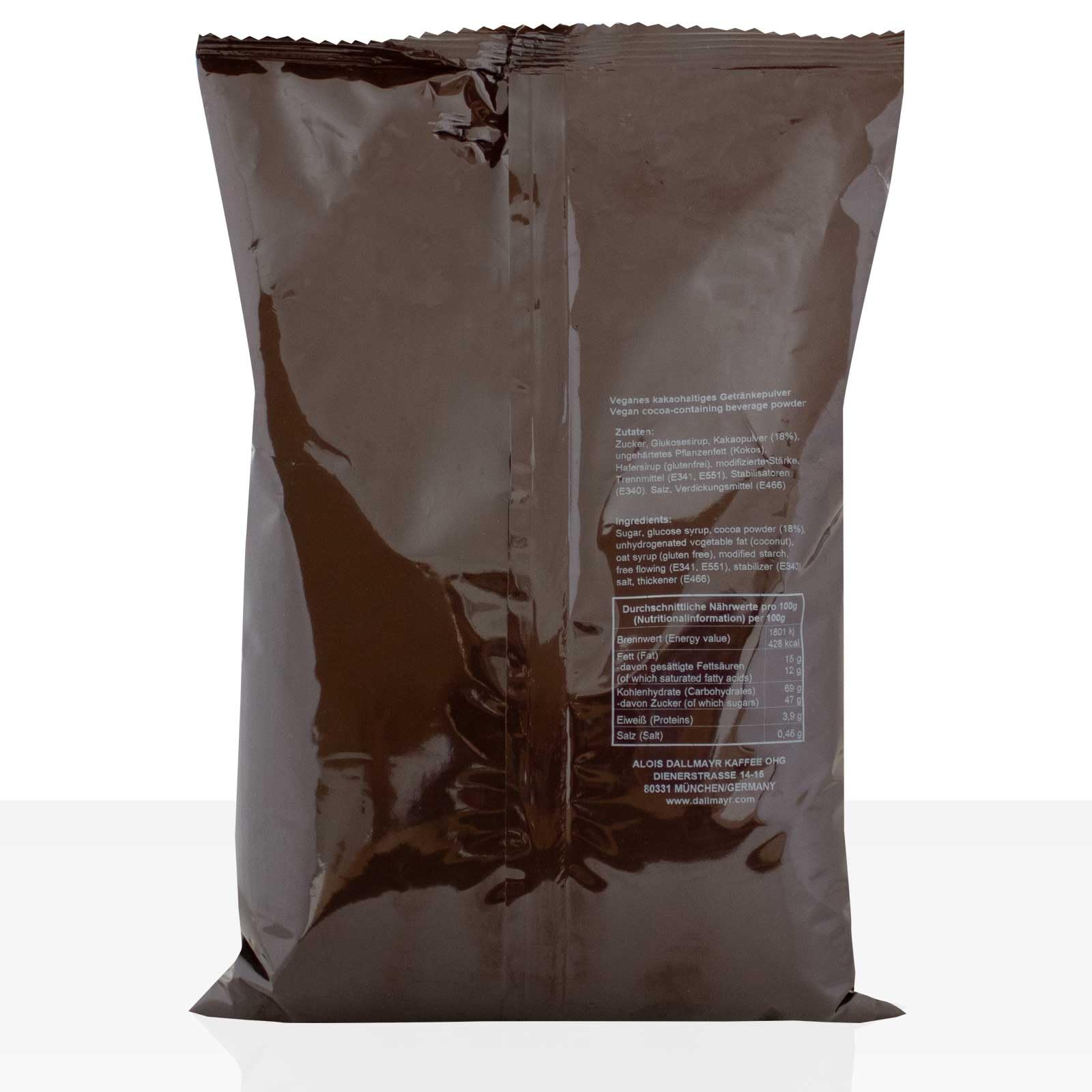 Dallmayr Kakao Vegan 10 x 750g, Kakaopulver 18% für Automaten, Vending & Office