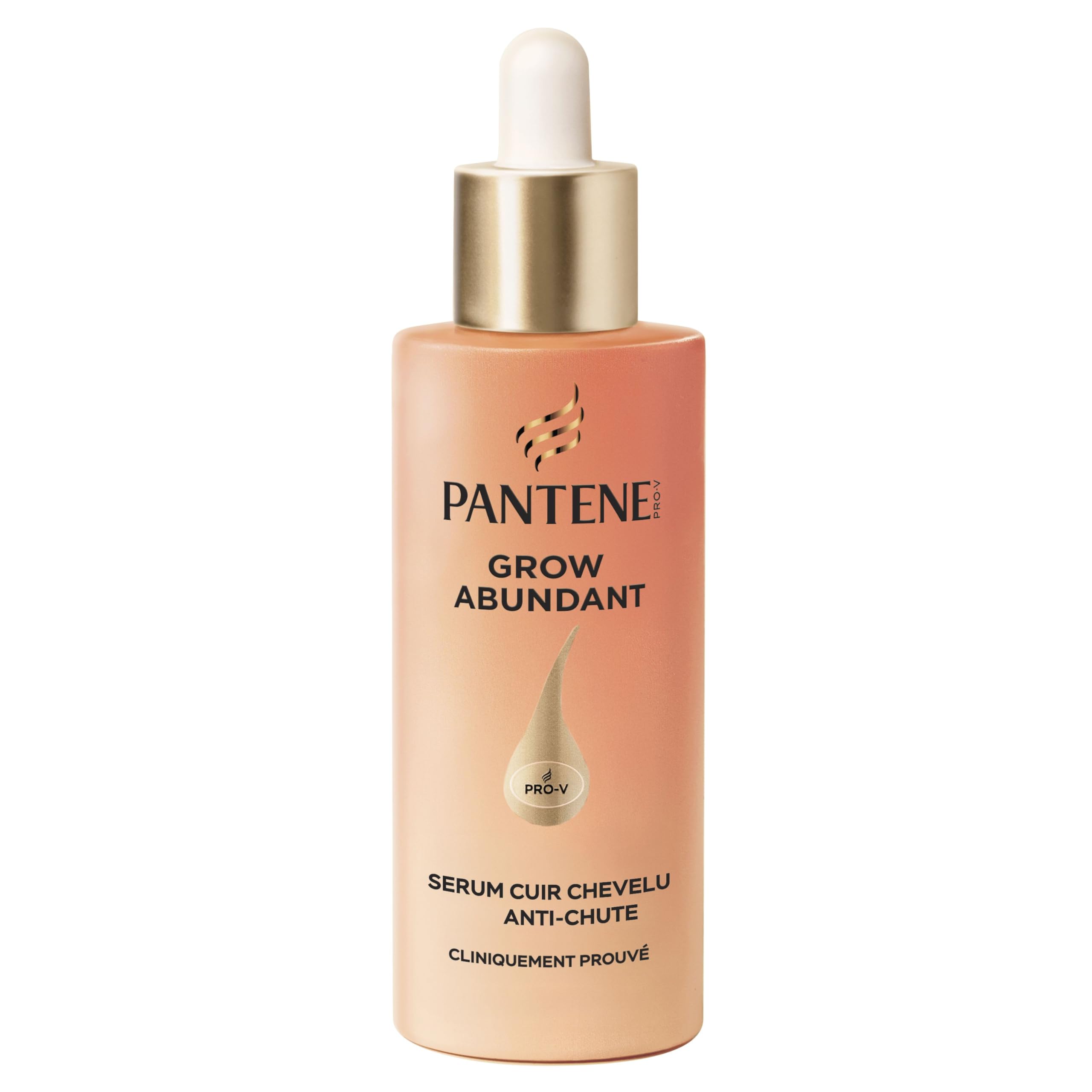 Pantene Pro‑V Grow Abundant – Sérum anti‑chute de cheveux – 60 ml - Rend les Cheveux Secs et Abîmés Plus Longs et 10X Plus Forts, Améliore la Résilience contre la Casse