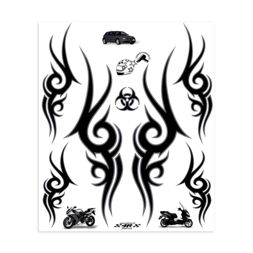 4R Quattroerre.it 32115 Stickers Tribal, 20 x 24 cm