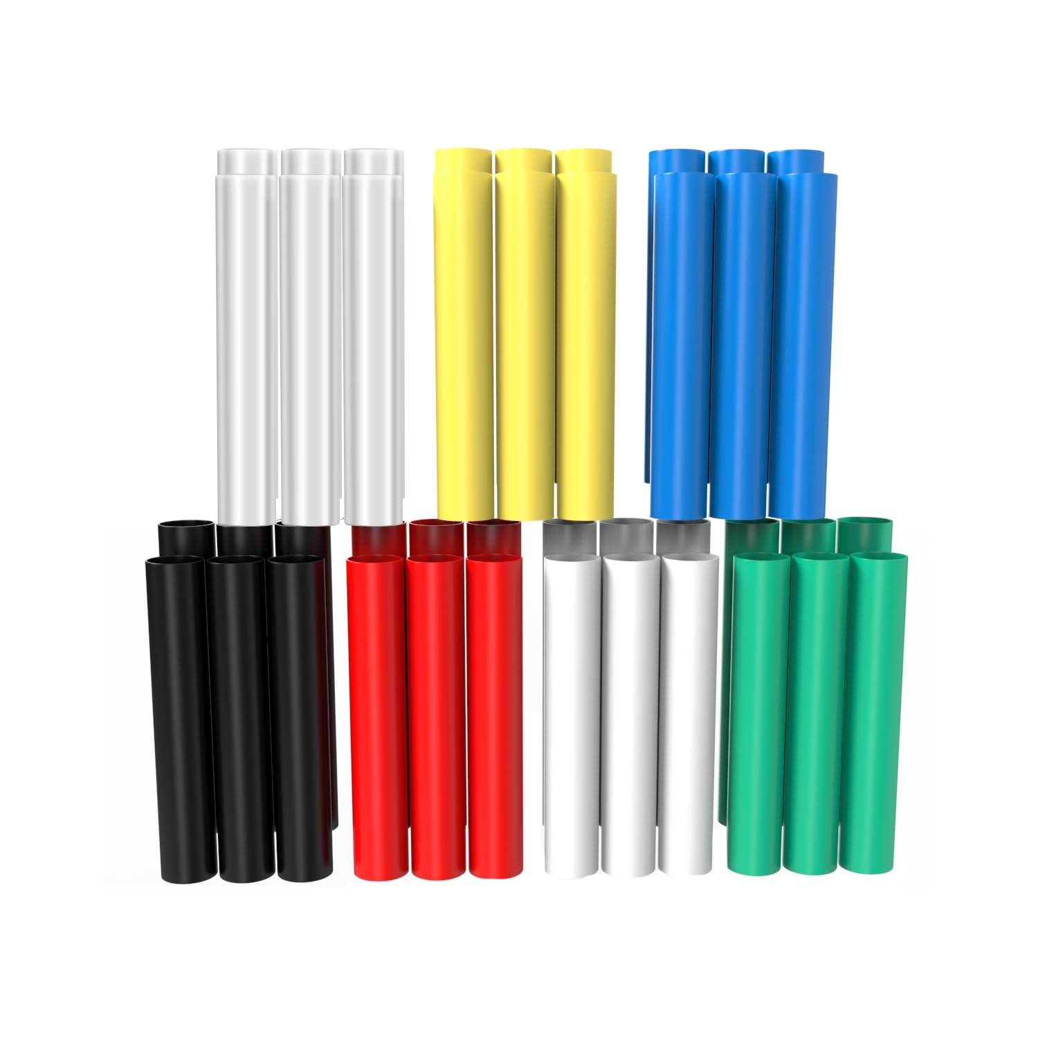 Heat Shrink Tubing Kit, Heat Shrink Tubes Wire Wrap, Ratio 2:1 Electrical Cable Sleeve Assortment for Long Lasting Insulation Protection (ID 4mm, 7
