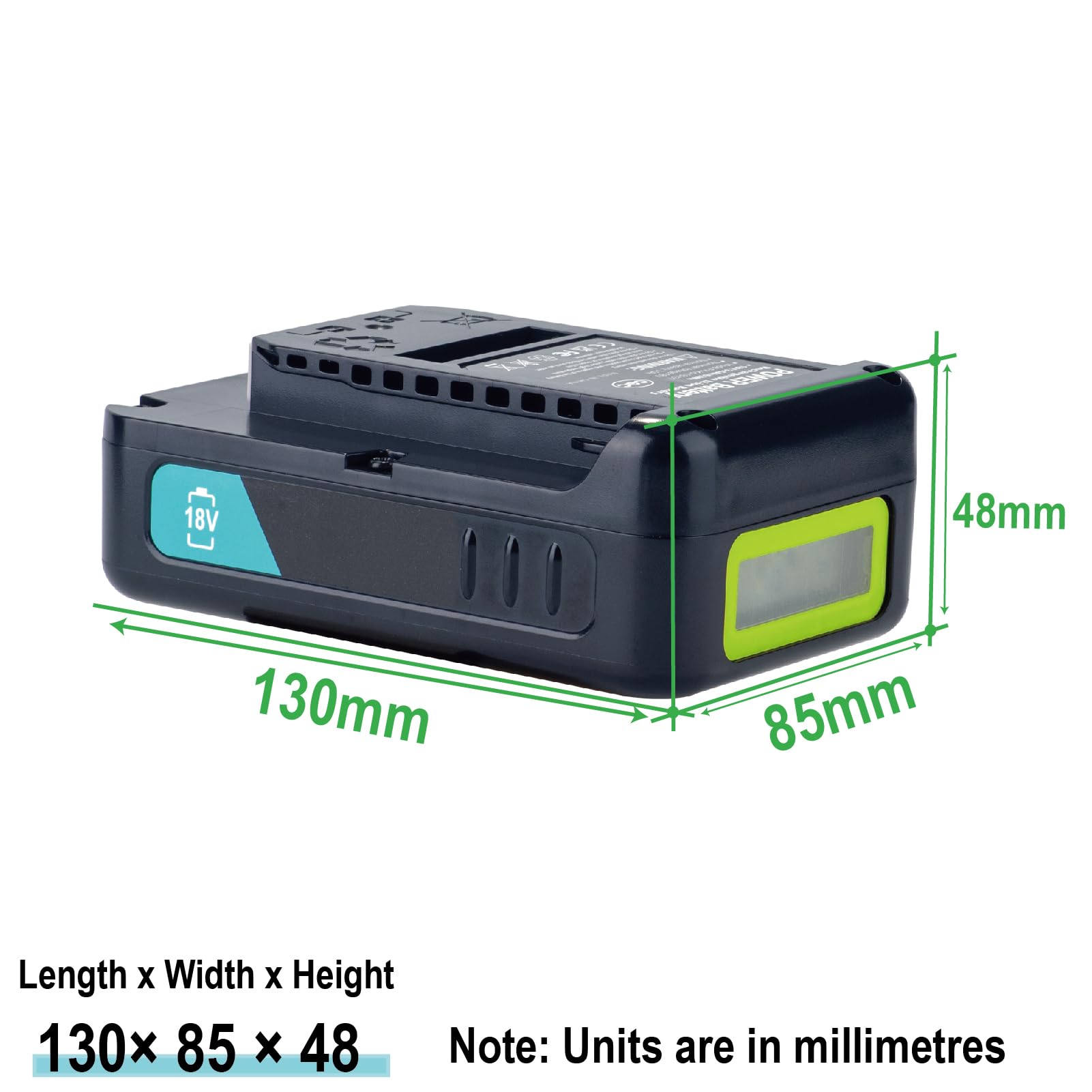 18 V 36 V Remplacement pour Batterie Kärcher à Utiliser avec la Plateforme de Batteries Kärcher Désherbeur Aspirateur de Lavage Tondeuse à Gazon Coupe-Bordures Pompe à Baril, etc. (1pcs(18V 3,5Ah))