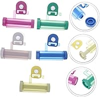 Vista 3 de Extrusora de pasta de dientes de 5 piezas, exprimidor facial manual creativo para uso eficiente para la organización del baño y reducción de residuos