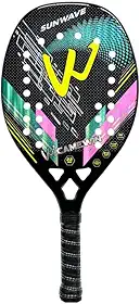 Raquete Tenis Praia Beach Tennis Camewin Carbono 3k Sunwave Profissional Iniciante Intermediário