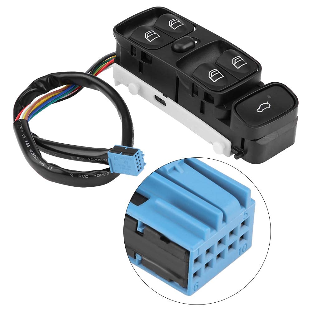 Aramox Interruptor de la ventana eléctrica, Interruptor de la ventana principal de energía para W209 CLK320 CLK500 2003-2009