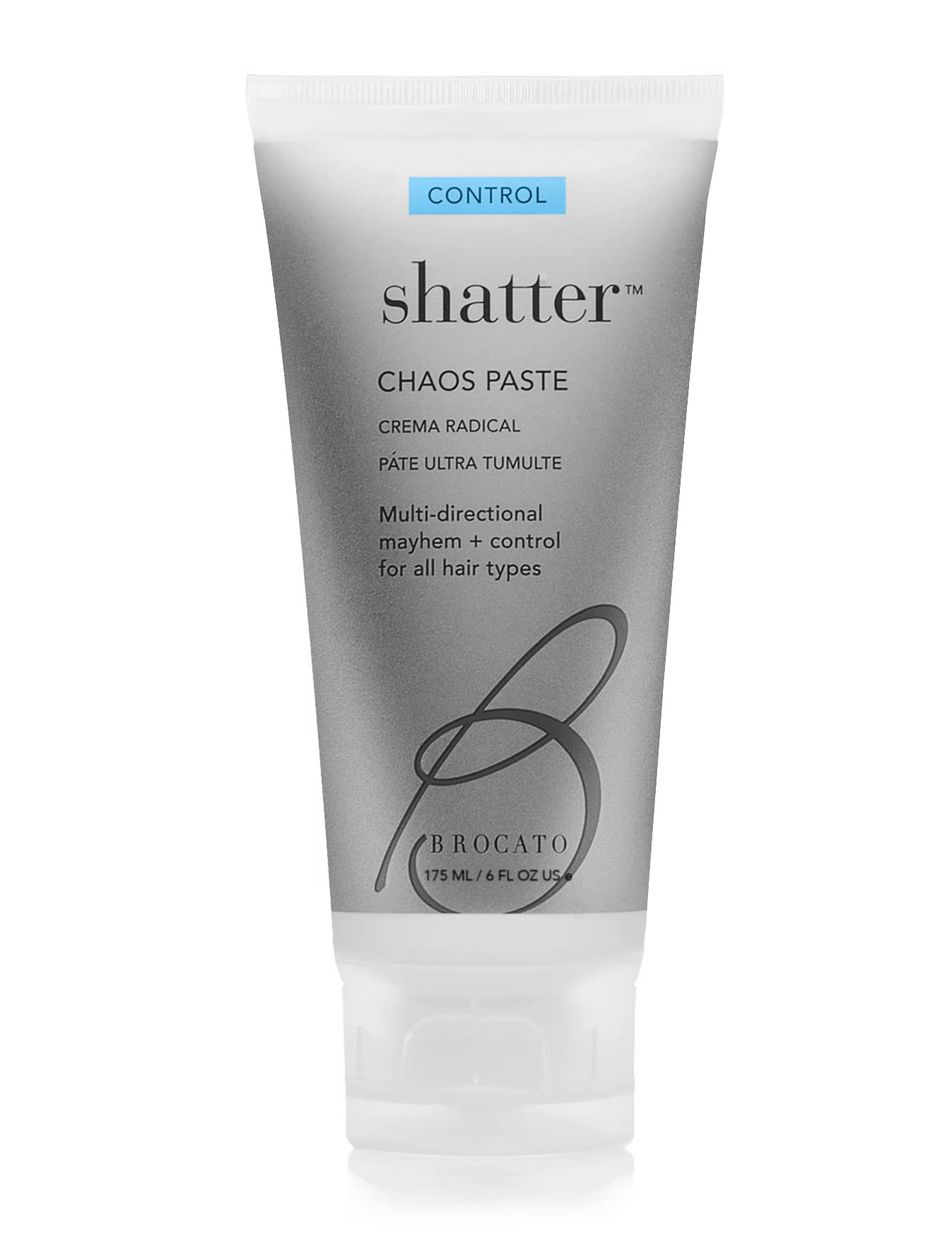 Brocato Shatter Chaos Hair Paste: Molding Styling Gel Products for Men & Women with All Hair Types - Shaping & Sculpting Mousse for Salon Quality Hairdos - Apply to Wet, Dry or Heat Styled Hair - 6 Oz