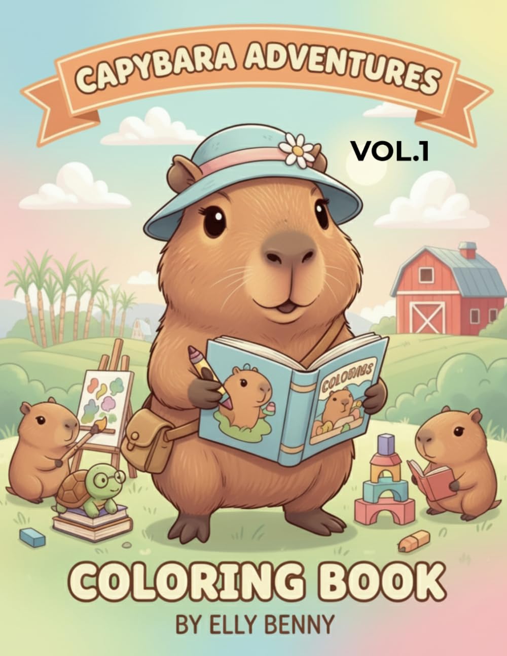 CAPYBARA ADVENTURES: COLORING BOOK VOL.1