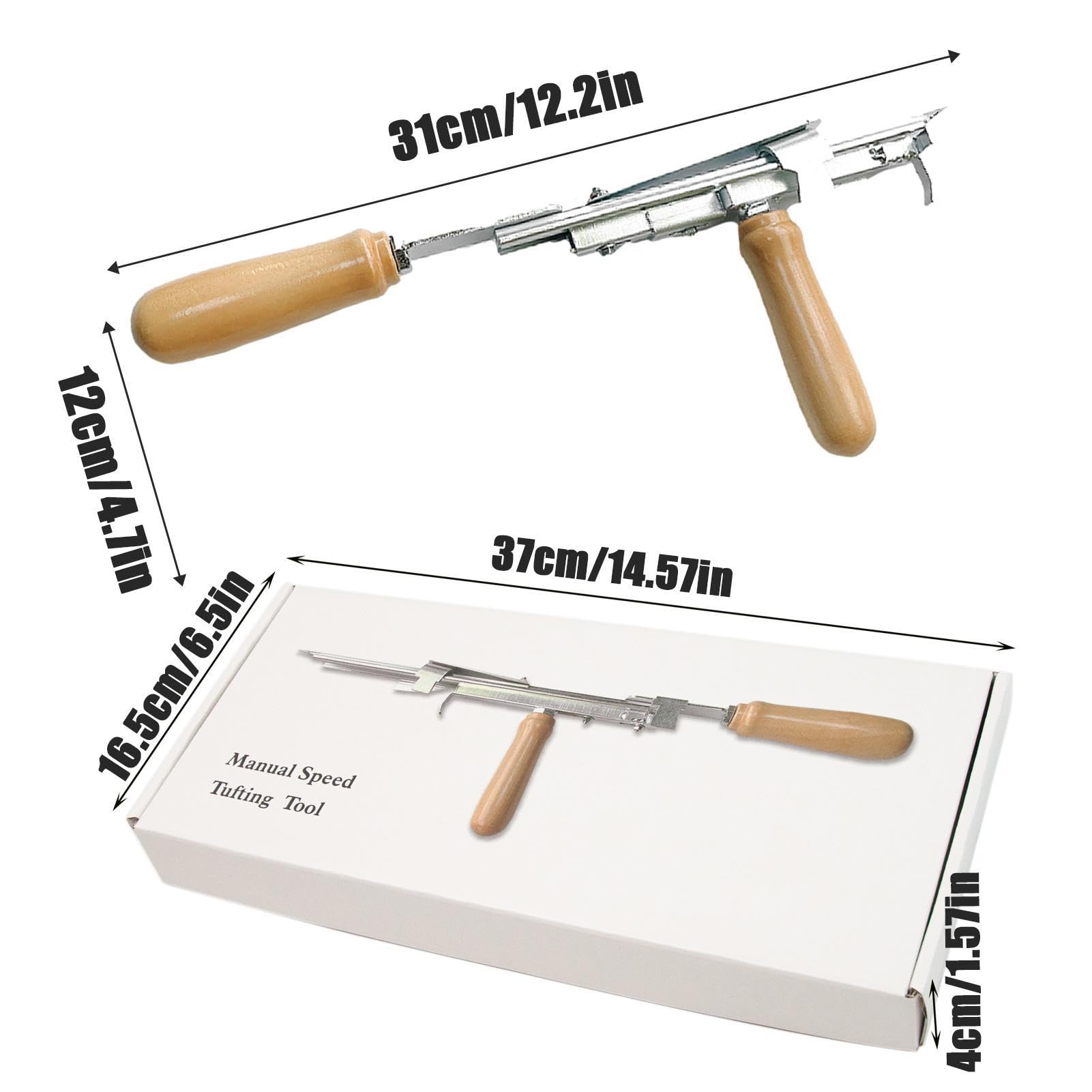 Generic - Strumento per Tufing Manuale - Pistola per Tappeti - Tessitura a Pelo - Corto