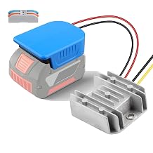 DC 18V to 12V Step Down Converter for Bosch 18V GBA Series Battery Adapter for Power Wheel Converter with Upgraded Low Voltage Protection for Golf Rc Car Truck Light 10A 120W