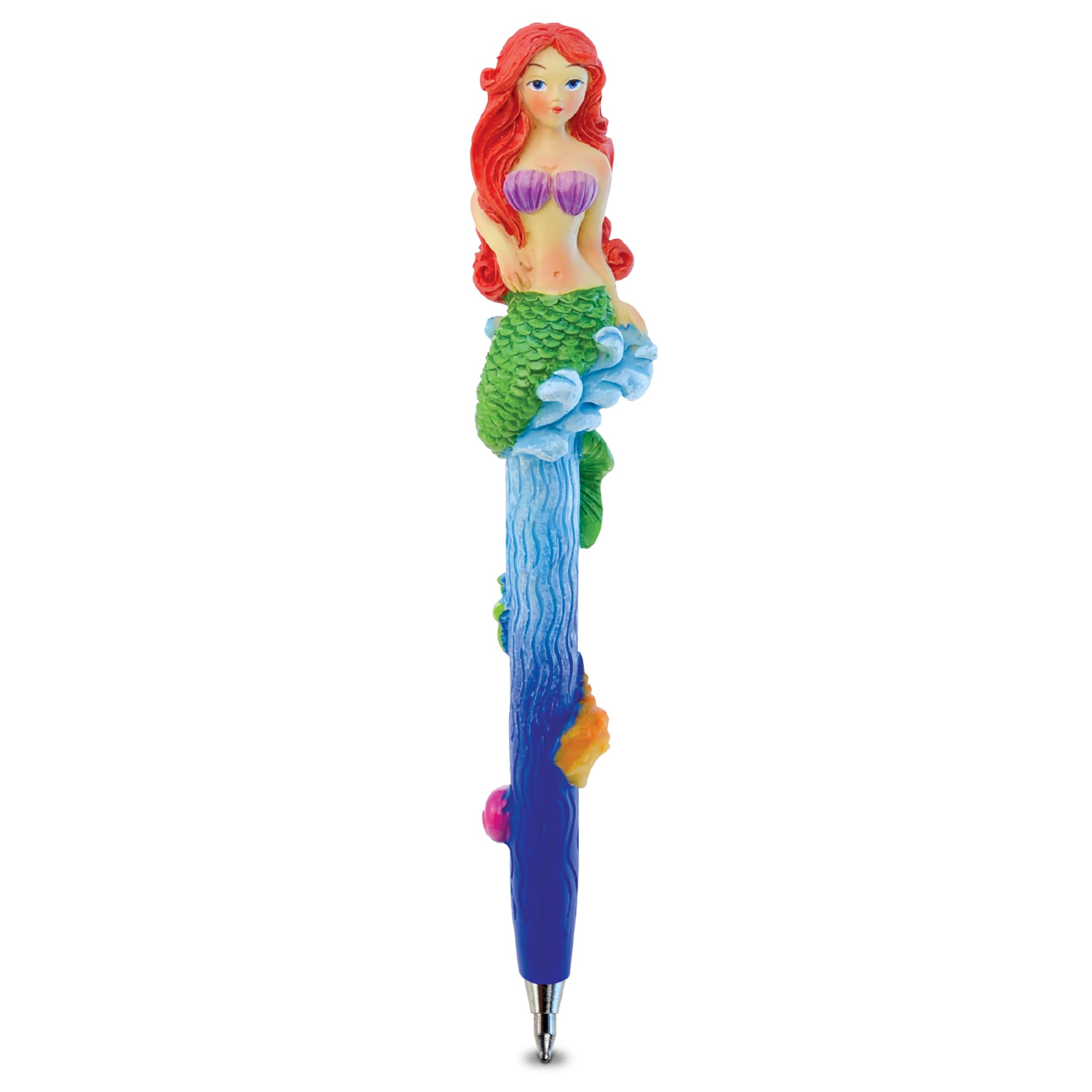 Planet Pens Mermaid Novelty Pen - Cute Fun & Unique Kids & Adults Office Supplies Ballpoint Pen, Colorful Sea Life Writing Pen Instrument For School & Office