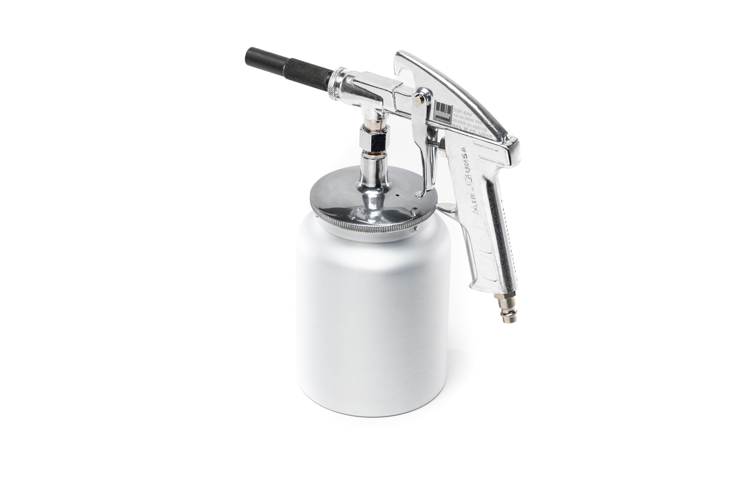 SCHNEIDER SSP-SAV Pistolet de sablage avec ventouse de 1 l, buse de 5 mm, consommation d'air 280 l/min, pression de travail 7 bar