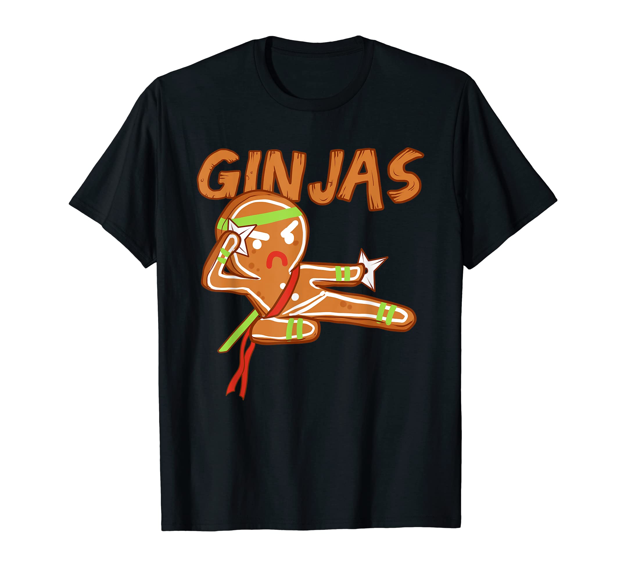Ginjas Gingerbread Ninjas t-shirt Funny Christmas T-Shirt