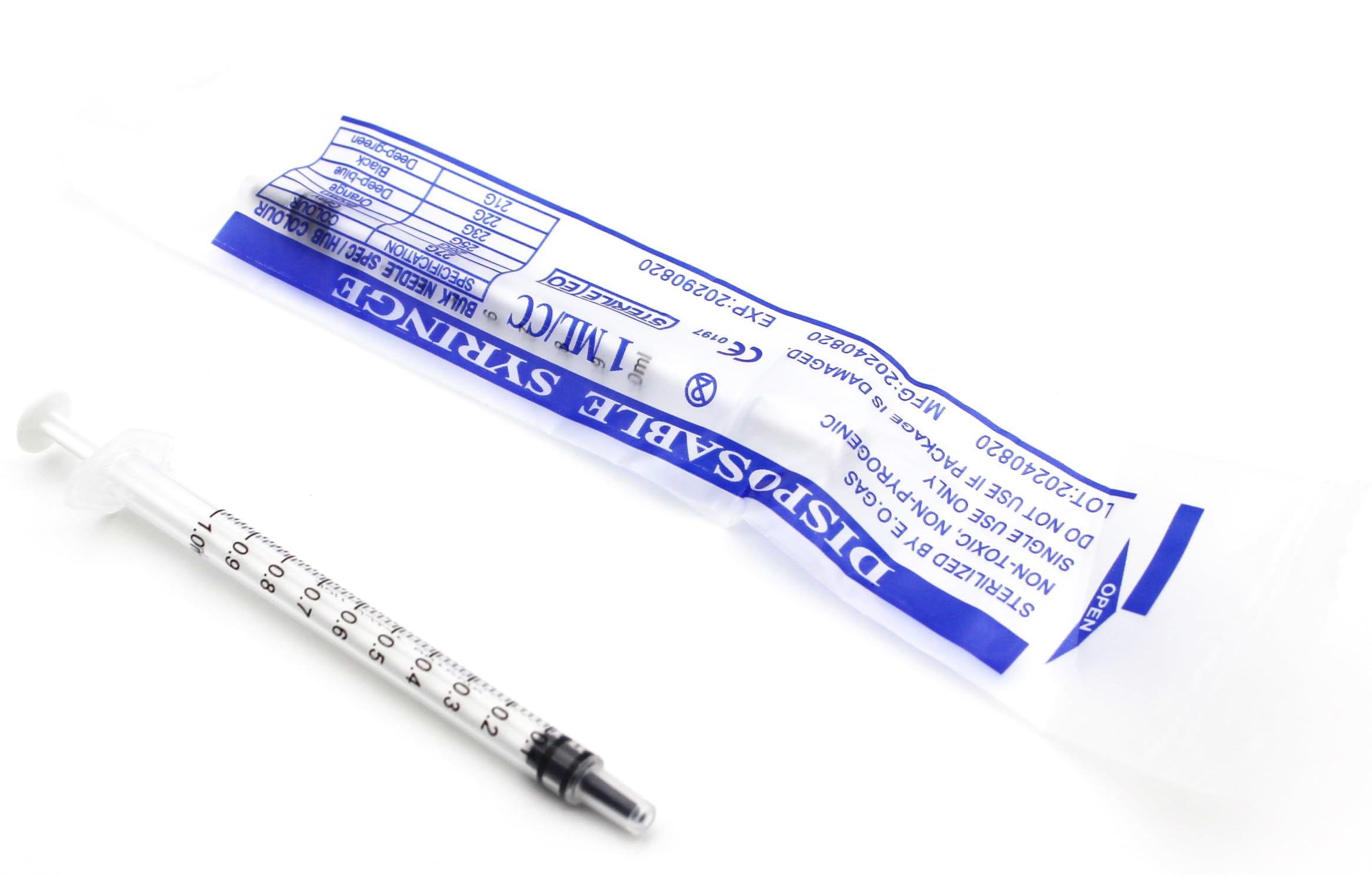 5mL Luer Lock Syringes, Sterile, Individually Sealed, 100 Pcs Per Pack, Needle-Free — Amazon image 5