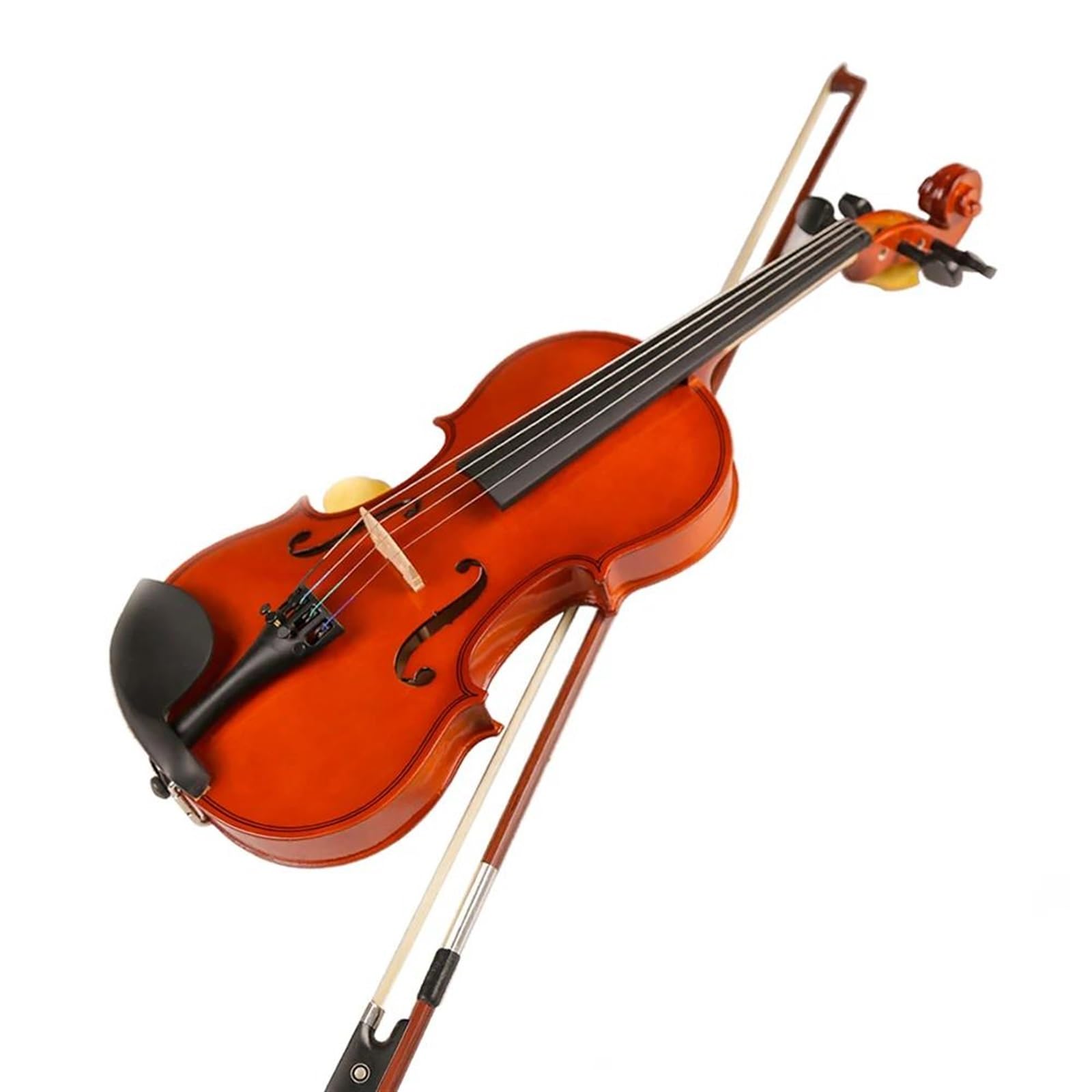 Violine Set Akustische Violine 4/4 3/4 1/8 1/4 1/2 Massivholz Anfänger mit Fall Bogen Saiten Komplettes Set Zubehör Violine (Color : 1/4)