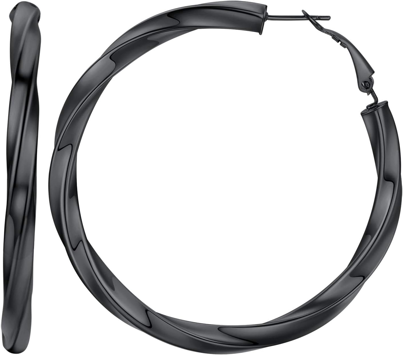 FIOROYAL 14K Chunky Gouden Oorbellen voor Dames,925 Sterling Zilver Hollow Tube Hoop Earrings,4 mm Dikke Hoop Oorbellen Hypoallergeen,Lichtgewicht Goud Grote Oorbellen 50MM FIOROYAL 14K Chunky Gouden Oorbellen voor Dames,925 Sterling Zilver Hollow Tube Hoop Earrings,4 mm Dikke Hoop Oorbellen Hypoallergeen,Lichtgewicht Goud Grote Oorbellen 50MM