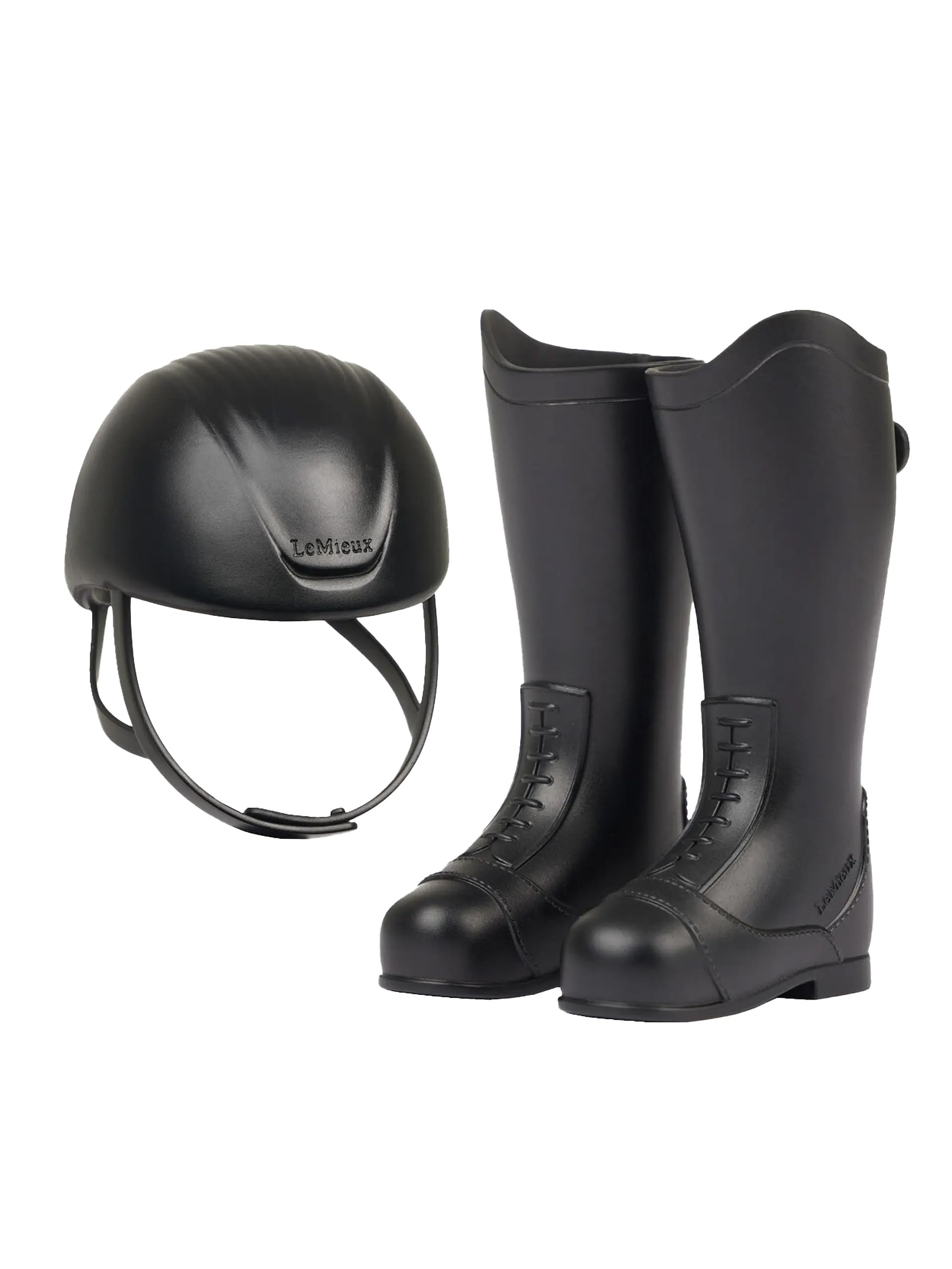 LeMieux Toy Rider Boots and Helmet - Black - Replace Your LeMieux Toy Rider Doll Outfit - Suitable for Ages 3+