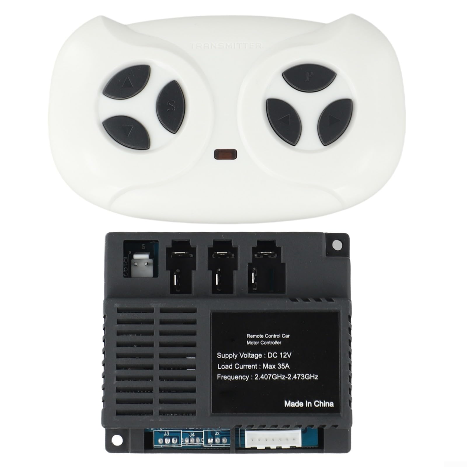 JR1922RXS 12V Receiver Control Board Compatible with Children Electric Ride On Cars, Wireless Remote Set with Gentle Slow Start Function(full set)