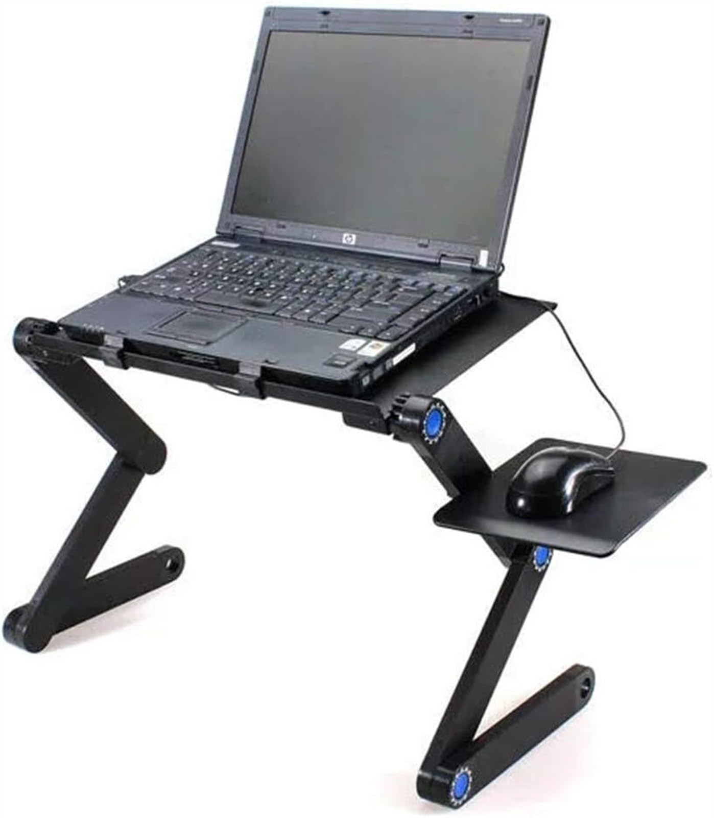 Support de table pliante for ordinateur portable pliable avec support de souris