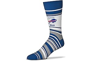 For Bare Feet Buffalo Bills Striped Dress Socks