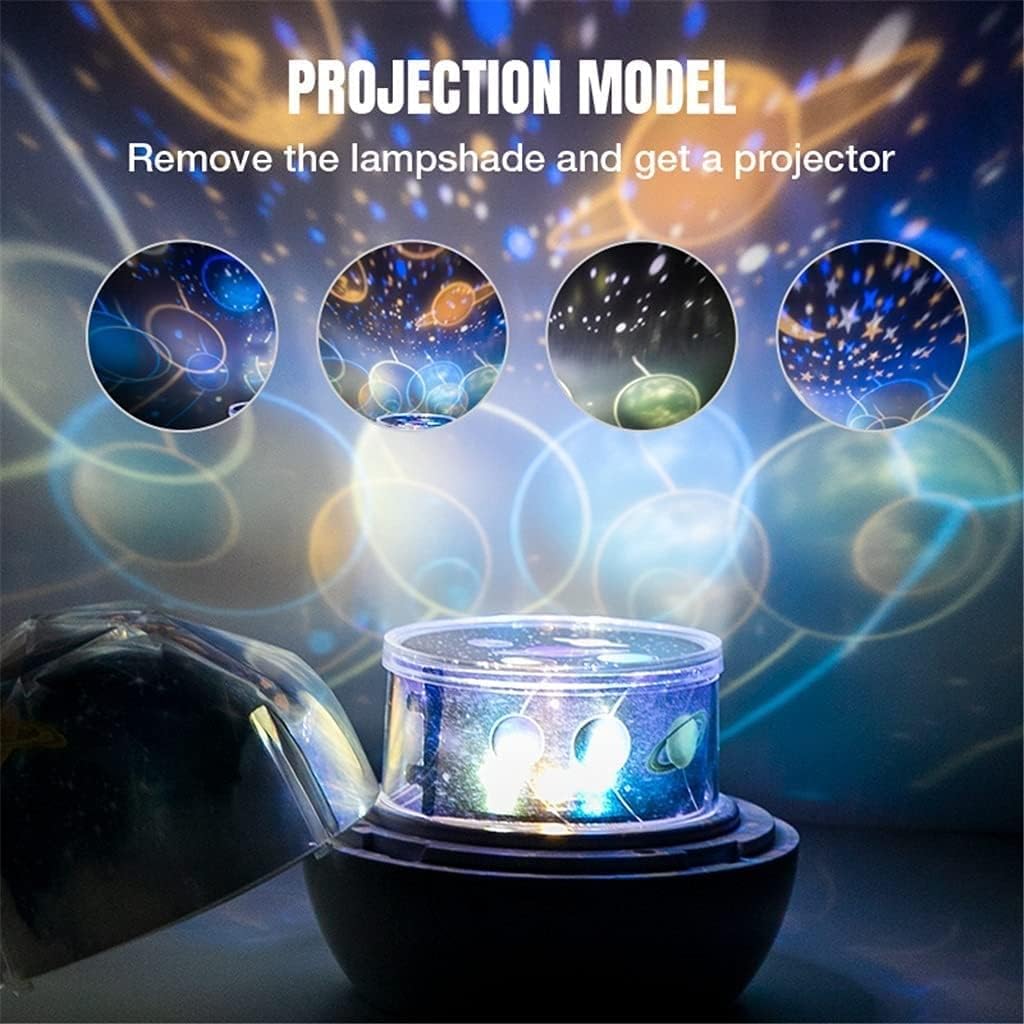 Starry Sky Night Light Planet Magic Projector Earth Universe LED Lamp Colorful Rotate Flashing Star Kids Baby