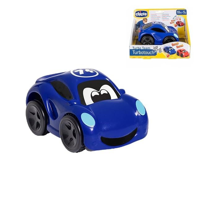 Chicco Turbo Touch Auto de Carreras, Coche de Juguete para Niños, con Sonidos Realistas, Efecto Vibrante