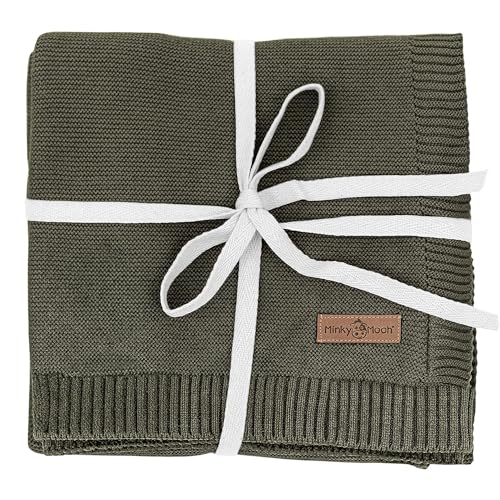 Minky Mooh Babydecke Bio Baumwolle, Oeko-Tex 100, Kuscheldecke,...