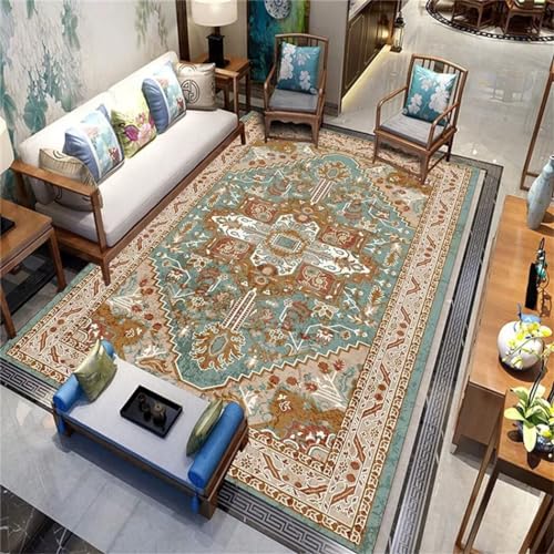 Tapis de cuisine long pour protéger le sol avec élégance bleue
