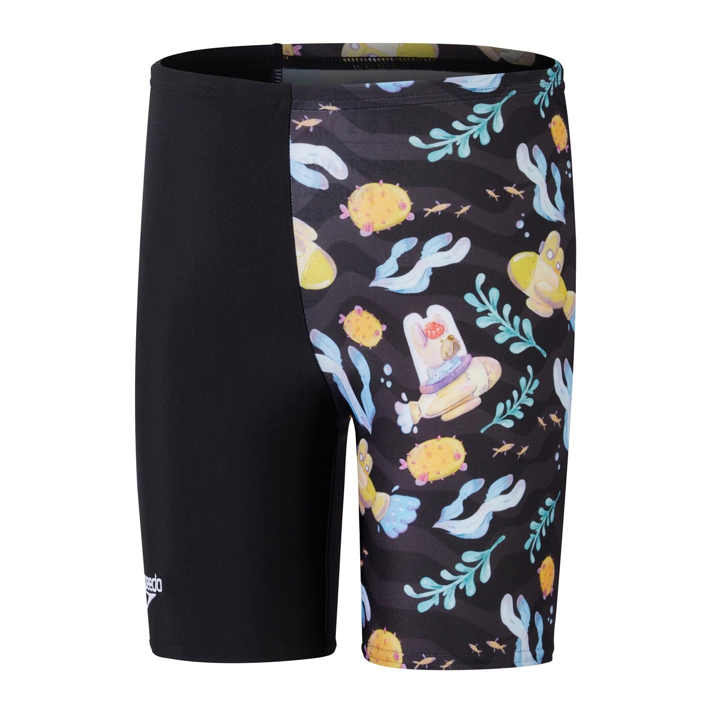 Speedo Black/Yellow Kids Digi Alvr Jmmr Im 4-5 Years