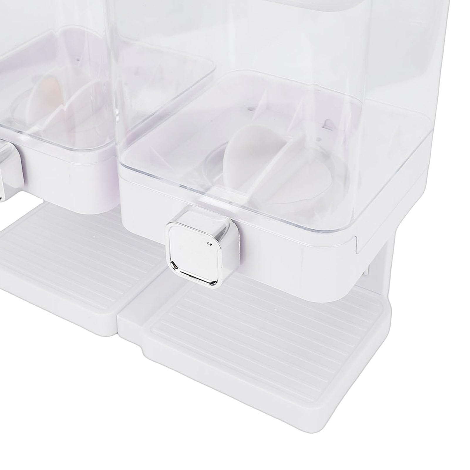 Pssopp Dispenser per Cereali per Snack Alimentari 2 Pezzi Dispenser per Cereali da Banco, Manopola Rotante Facile da Usare Contenitore Ermetico per in PET per Chicchi di caffè Caramelle e Noci Nan