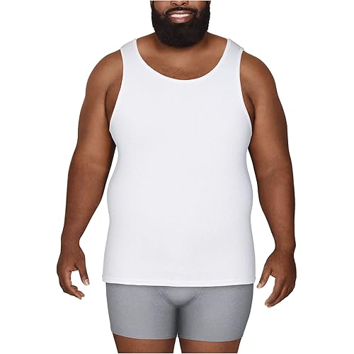 Fruit of the Loom Men's Tag-Free Tank A-Shirt