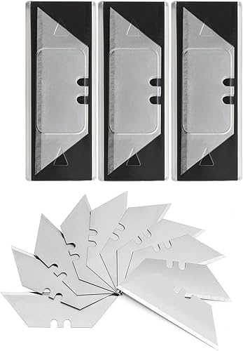 Cuchillas de cuchillo de utilidad SK5, 30 unidades, acero de alto carbono de tamaño estándar, cuchillas de repuesto para cuchillas, duran 5 veces