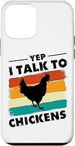 Amazon.com: iPhone 12 mini Yep I Talk To Chickens Funny Chicken Farmer ...