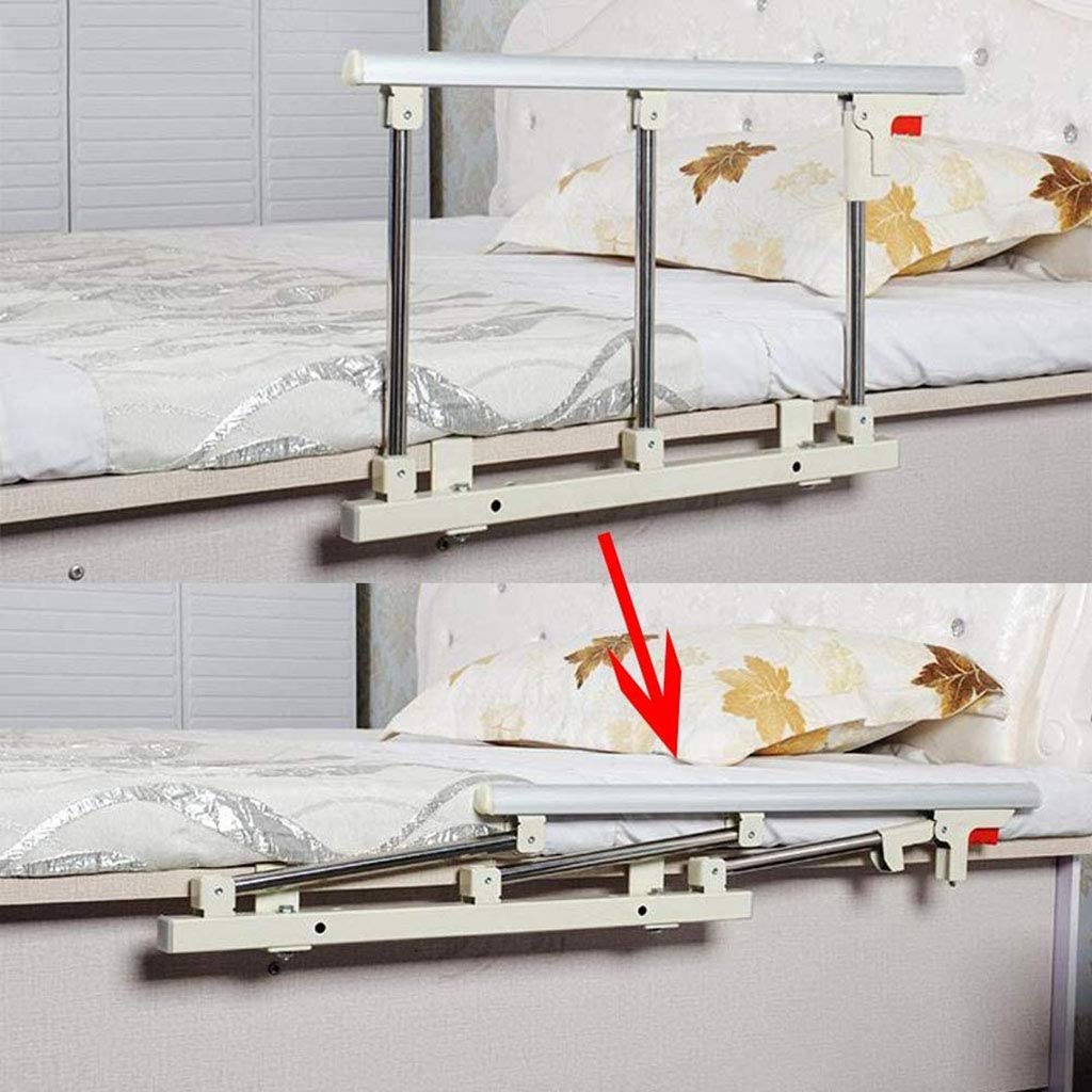 Barandilla de Seguridad para Cama con asa de Asistencia, barandilla para Ancianos/barandillas de protección, Barra de Agarre Plegable para Cama de Hospital, Parachoques de 70 x 40 cm.