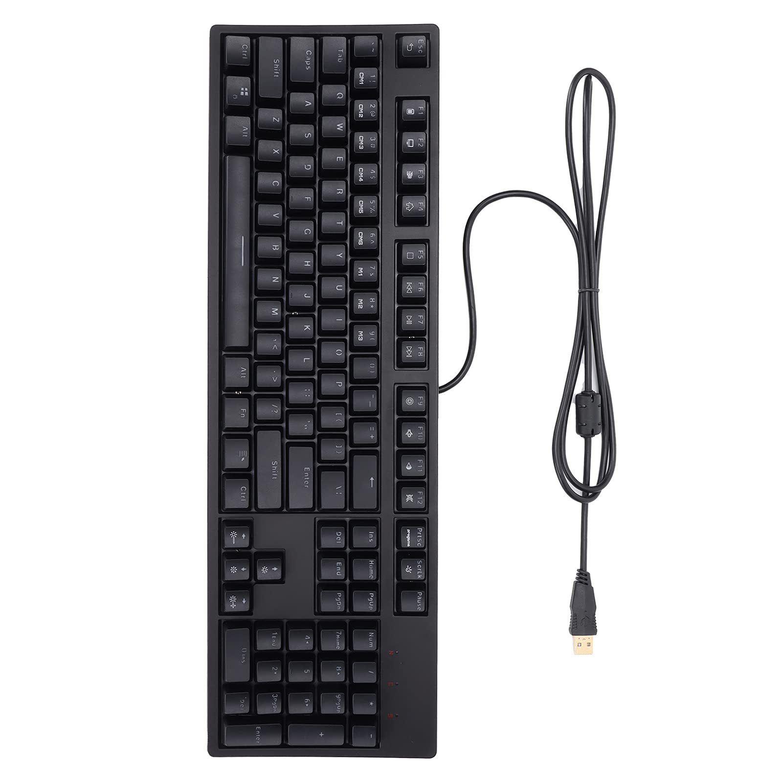 104 Klawisze Ergonomiczna Klawiatura do Gier Trwałe Akcesoria Komputerowe dla 2000/xp/7/8/10, USB2.0 Przewodowa Klawiatura Komputerowa dla Entuzjastów Gier