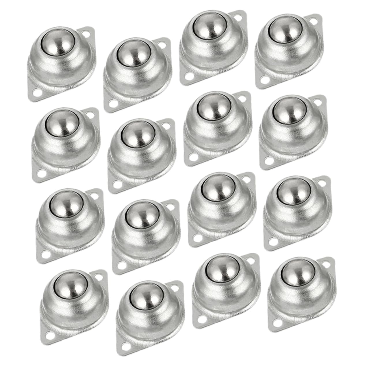 ULTECHNOVO 16pcs Universal Ball Caster Ball Caster Roller Appliance Rollers Furniture Rollers Roller Ball Bearings Rotatable Bearing Caster Roller Transfers Swivel Bearing Silver Carbon Steel