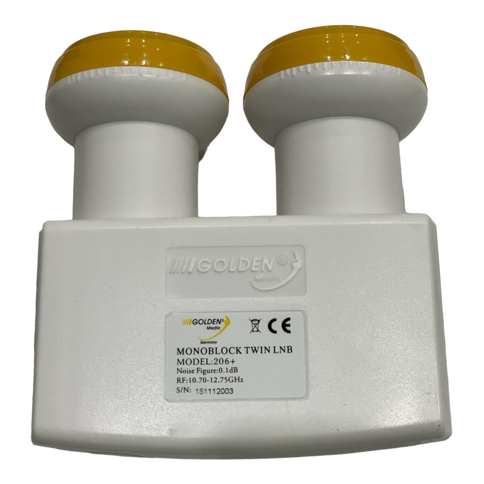 LNB Monobloc Twin 0,1 DB Golden Media Full HD 3D Ready