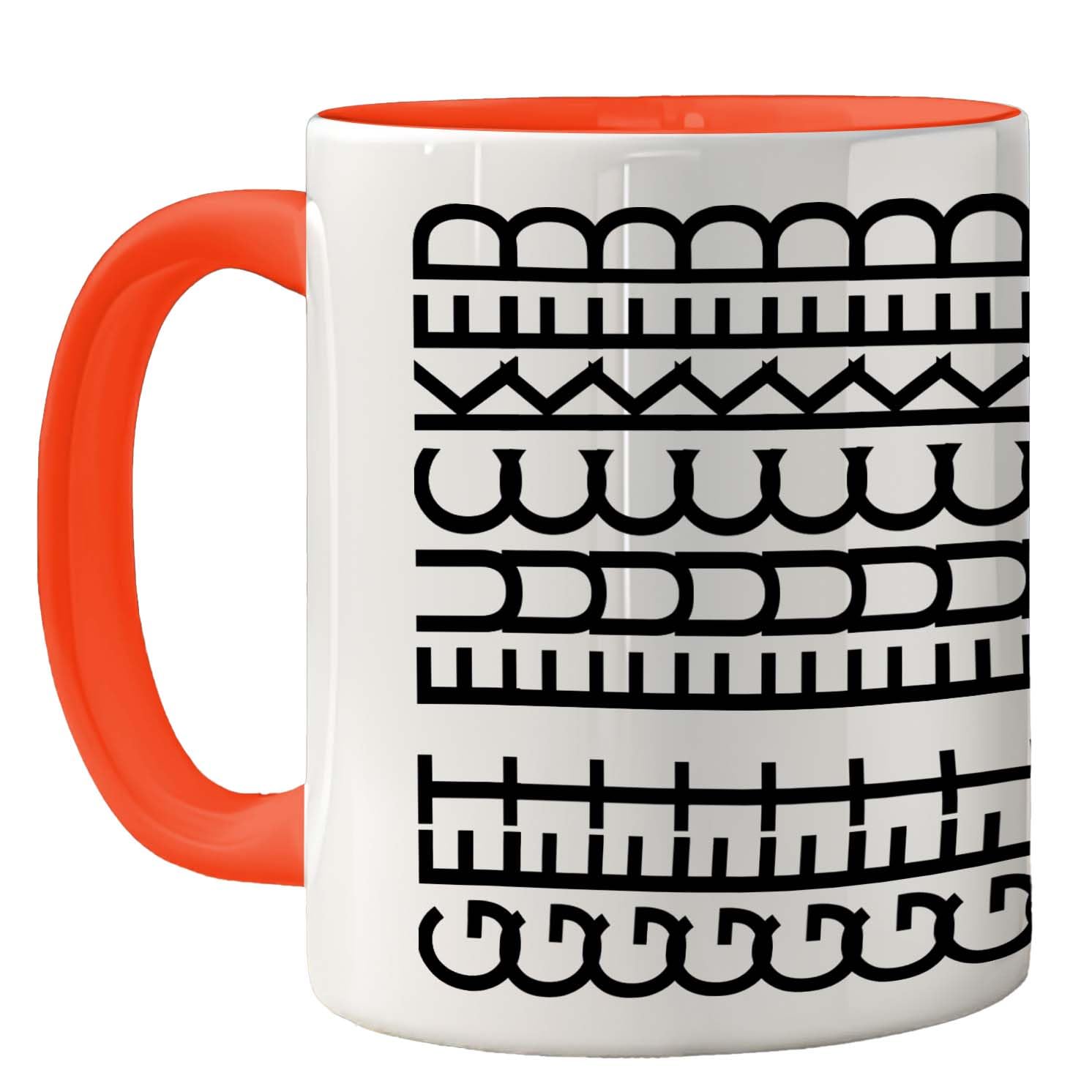 Funny Mug for Men Women - Get F*cked - Rude Sarcastic Slogan Gifts for Work Colleagues, Crude Fun Novelty Joke Gag Gift Humour Birthday Friends, 11oz Orange Ceramic Premium Mugs Cup