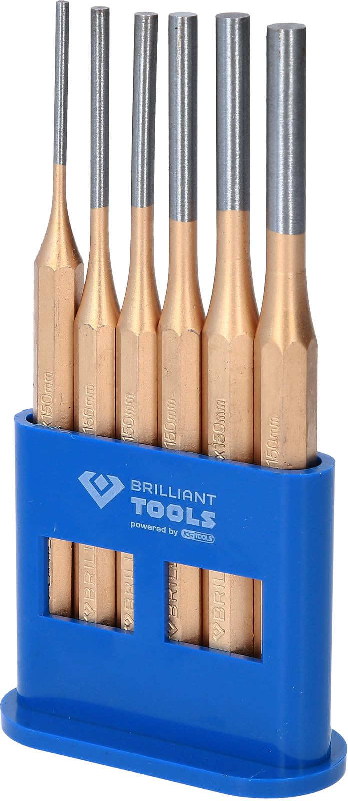 BRILLIANT TOOLS BT085070 Drift Punch Set 6 Pieces [Powered by KS Tools]
